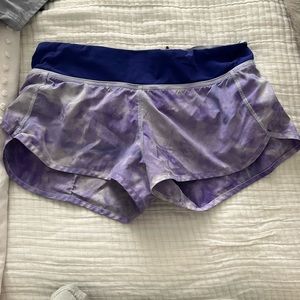 Lululemon low rise speed up shorts